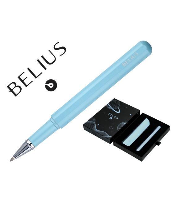 Roller y funda de similpiel belius space b color minimalista azul tinta azul caja de diseño