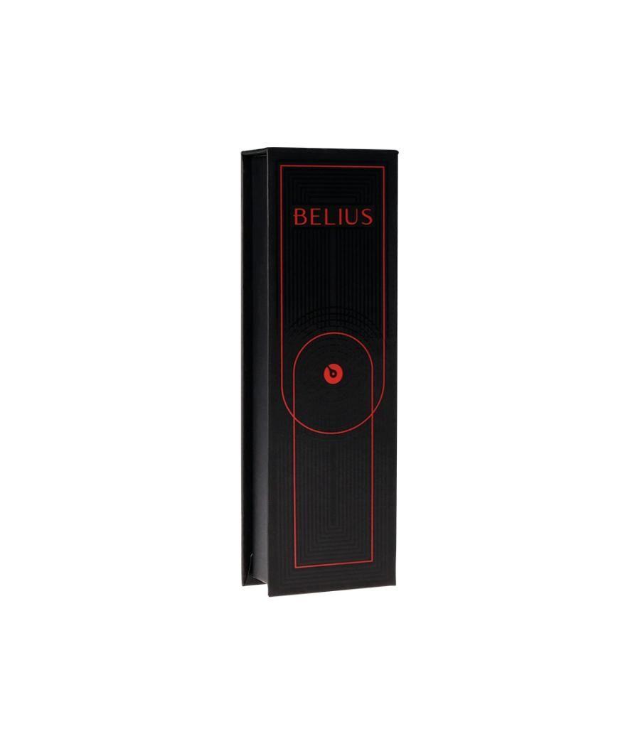 Roller belius turbo aluminio color rojo y negro tinta azul caja de diseño