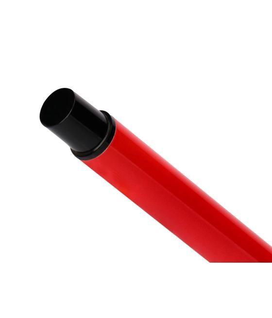 Bolígrafo belius turbo aluminio color rojo y negro tinta azul caja de diseño