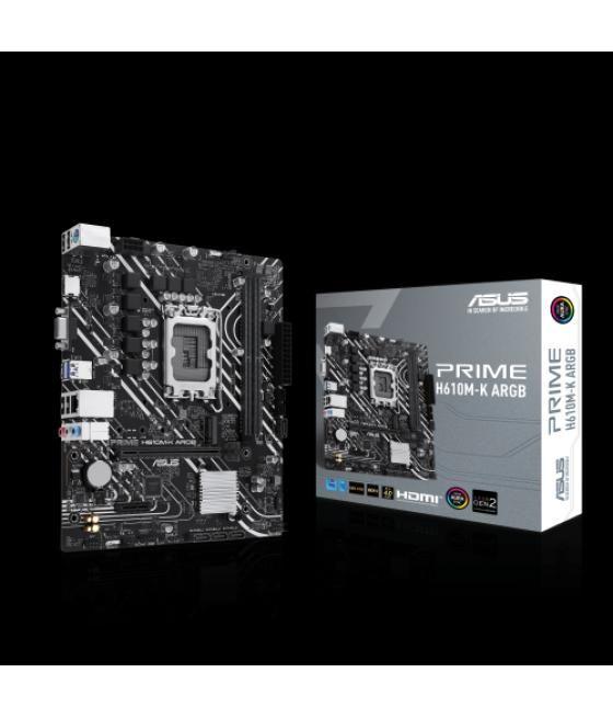 Asus prime h610m-k argb intel h610 lga 1700 micro atx