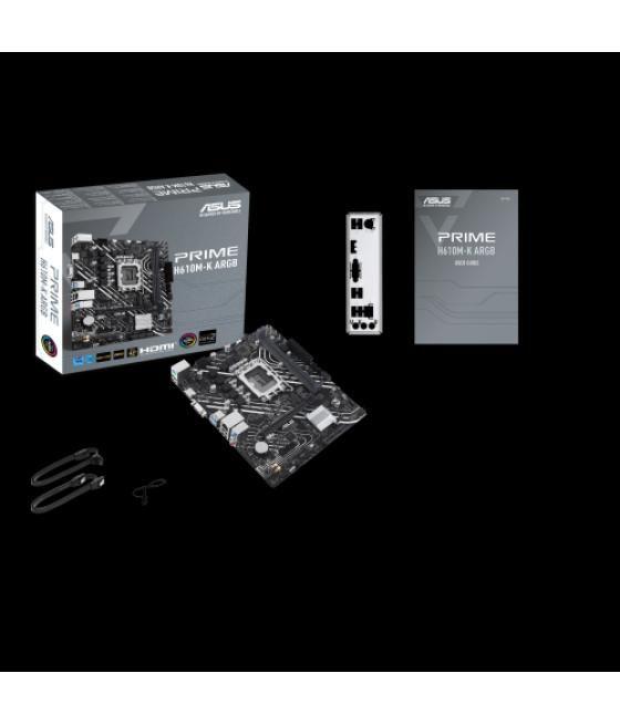 Asus prime h610m-k argb intel h610 lga 1700 micro atx