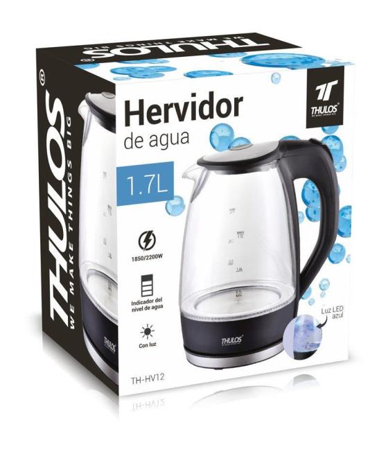 Hervidora de agua thulos th - hv12 1850w - 2200w 1.7l