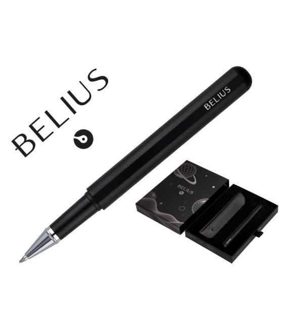 Roller y funda de similpiel belius space b color minimalista negro tinta azul caja de diseño