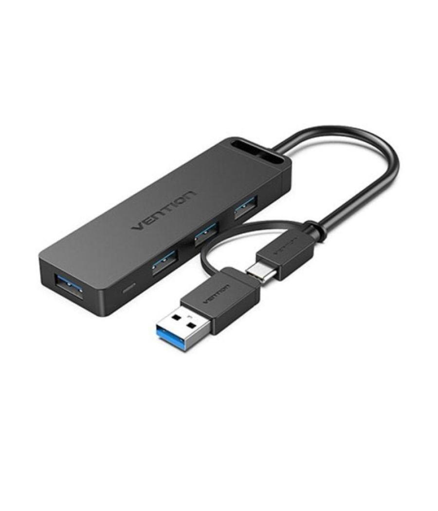 Hub usb 3.0 y tipo-c vention chtbb/ 4xusb