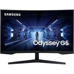 Monitor Gaming Curvo Samsung Odyssey G5 LC27G55TQWR 27'/ WQHD/ Negro - Imagen 1