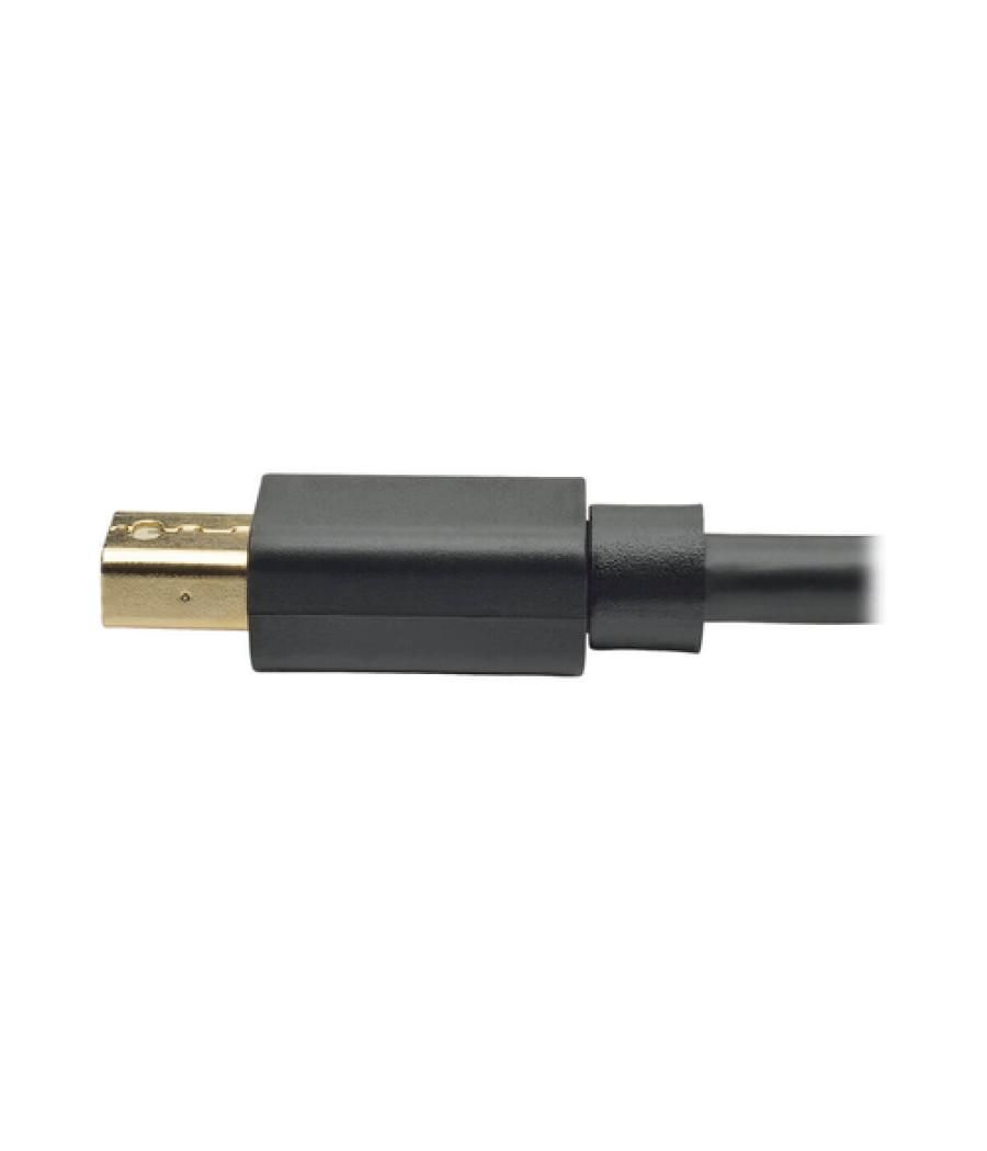 Tripp Lite P583-006-BK Adaptador de Cable Mini DisplayPort a DisplayPort 4K a 60 Hz (M/M), Negro, 1.83 m [6 pies]