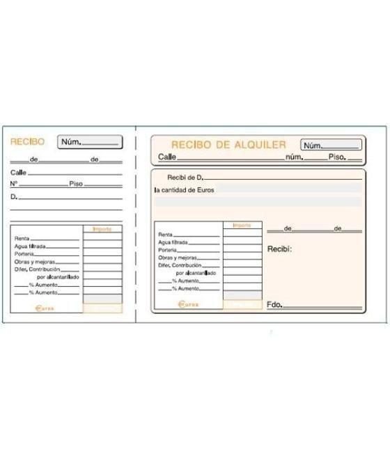 Talonario arqueo de caja folio sin copia