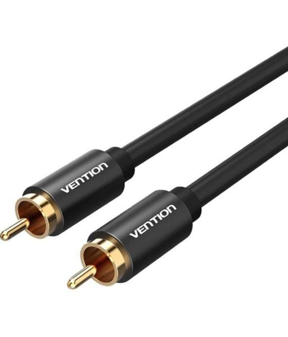 Cable estéreo vention vab-r09-b200/ rca macho - rca macho/ 2m/ negro