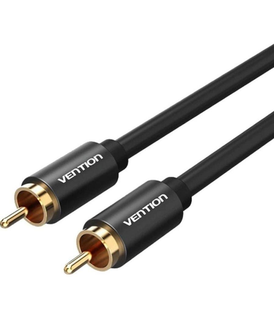 Cable estéreo vention vab-r09-b200/ rca macho - rca macho/ 2m/ negro