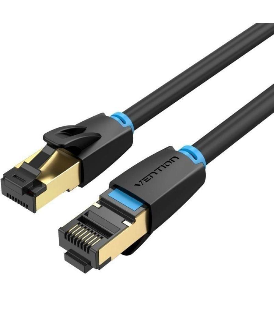 Cable de red rj45 sftp vention ikabn cat.8/ 15m/ negro