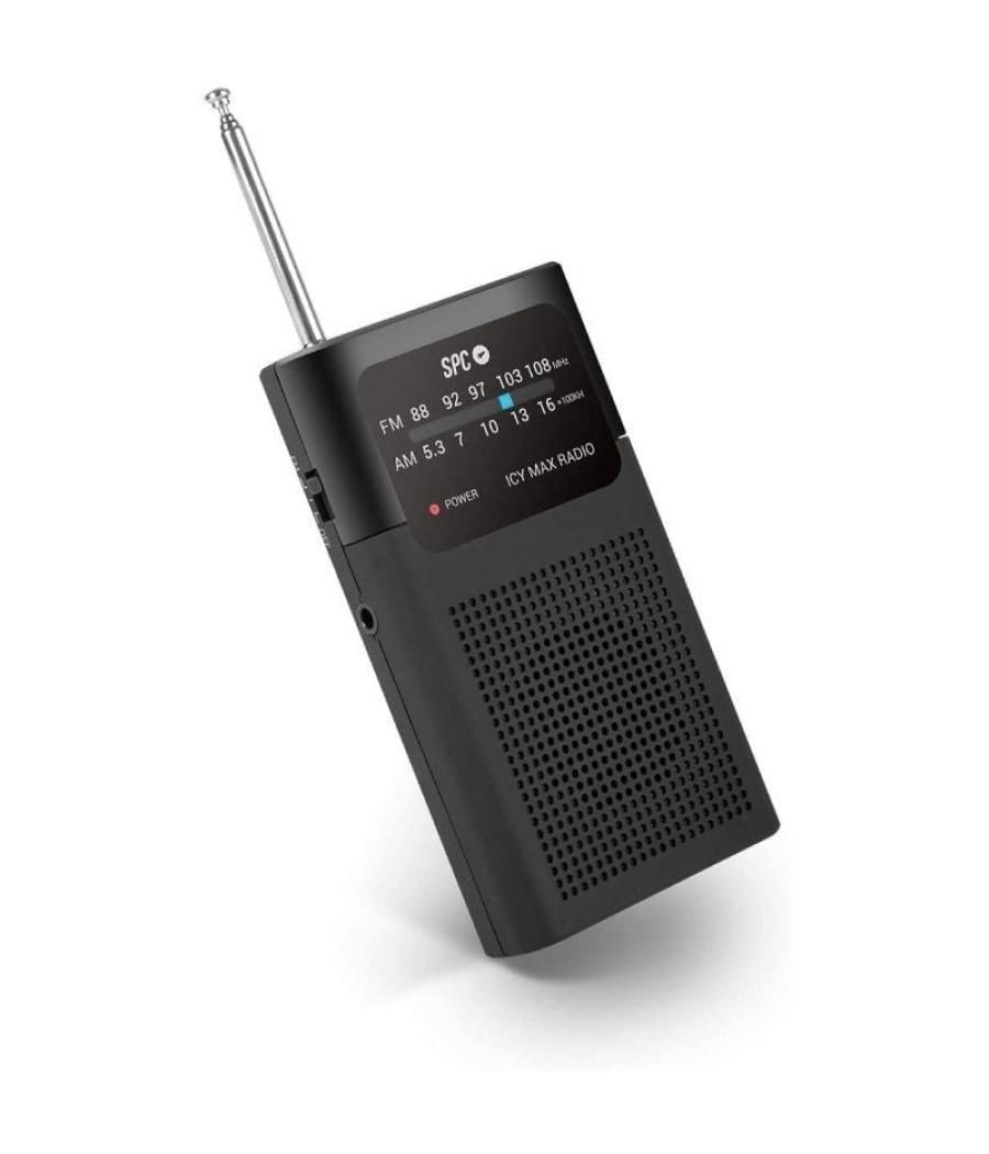 Radio portátil spc icy max/ negra
