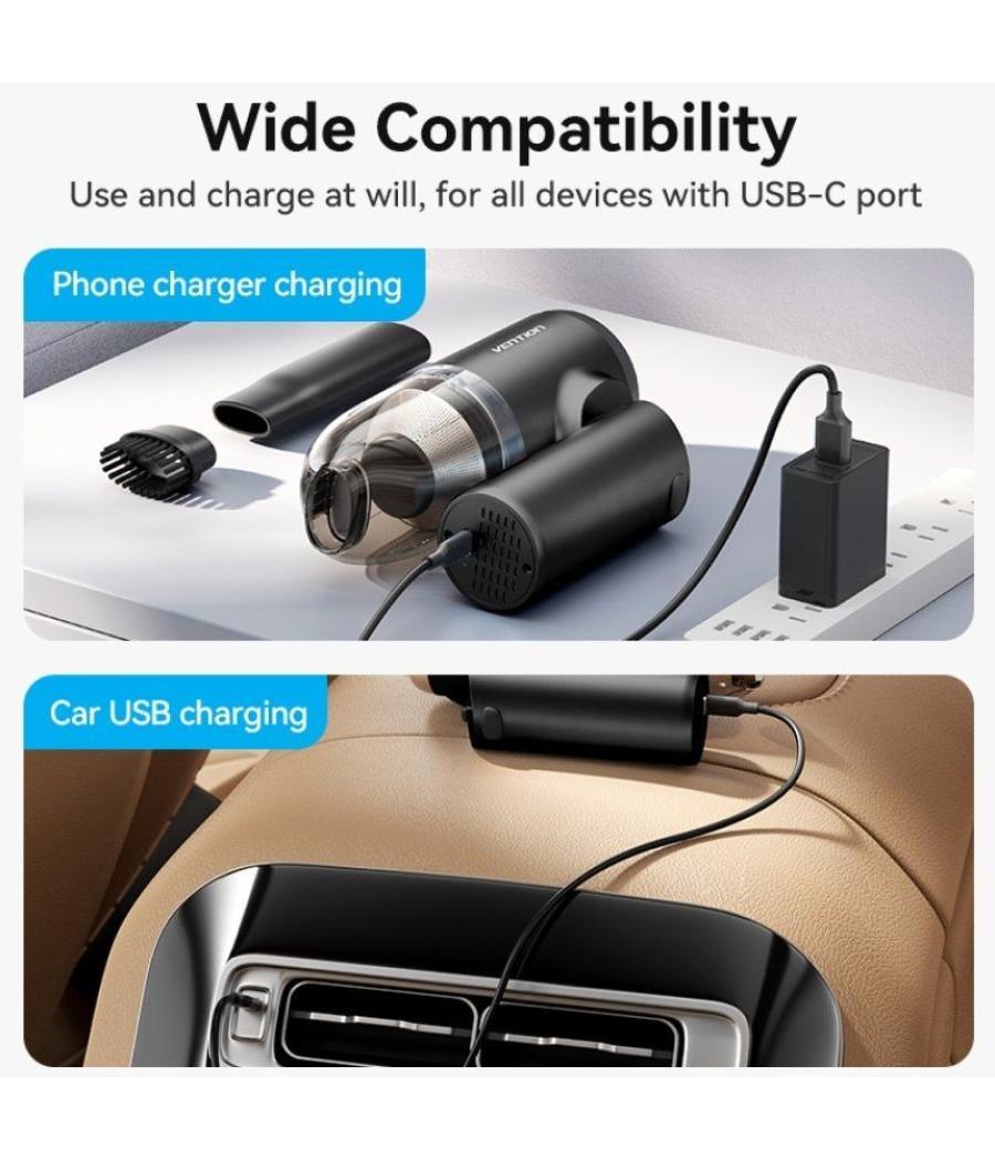 Aspirador de mano con batería vention krab0/ autonomía 20 min