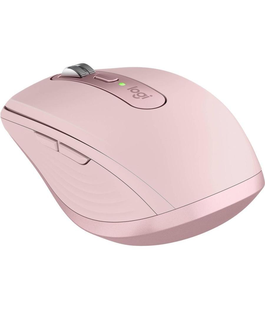 Mouse raton logitech mx anywhere 3s wireless inalambrico bluetooth rosa