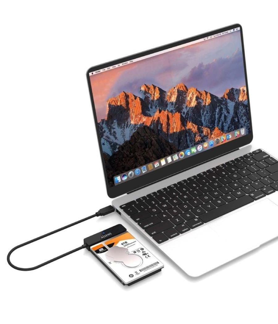 Adaptador para discos duros 2.5' aisens ase-25c04b/ usb 3.1 macho - sata