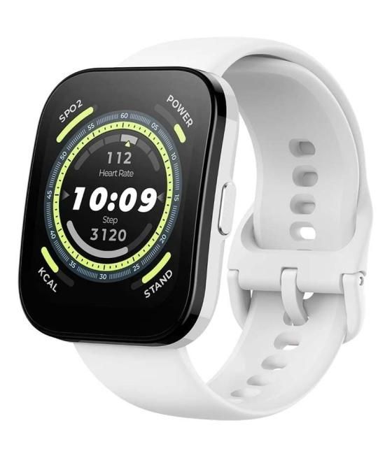 Smartwatch huami amazfit bip 5/ notificaciones/ frecuencia cardiaca/ gps/ blanco crema