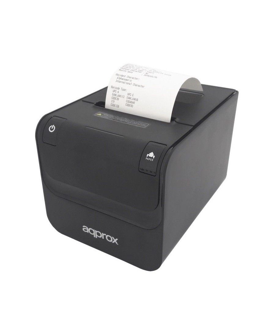 Impresora de Tickets Approx appPOS80AMUSE/ Térmica/ Ancho papel 80mm/ USB-RS232-Ethernet/ Negra - Imagen 2