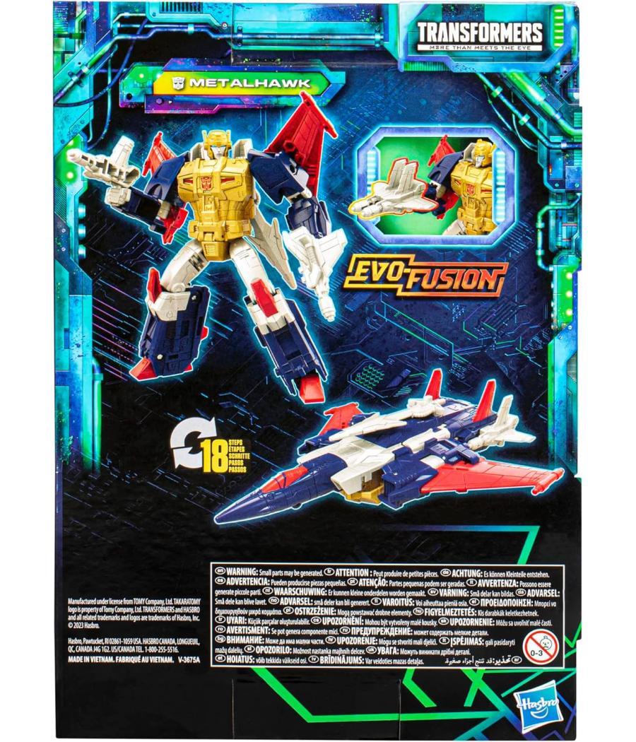 Figura hasbro transformers legacy evolution metalhawk