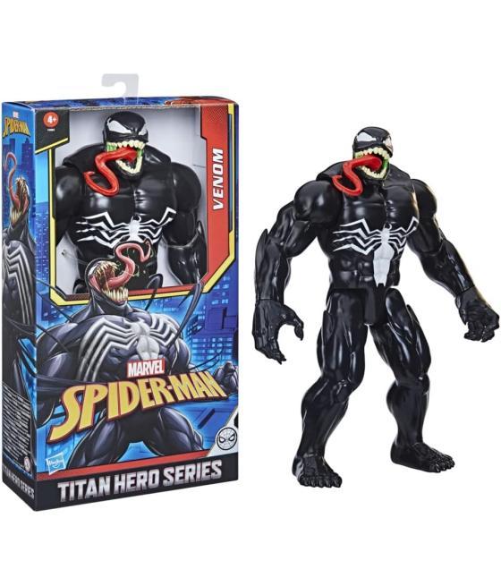 Figura hasbro marvel titan hero series spider man venom