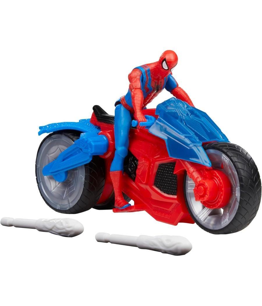 Figura hasbro marvel spider man moto arácnida