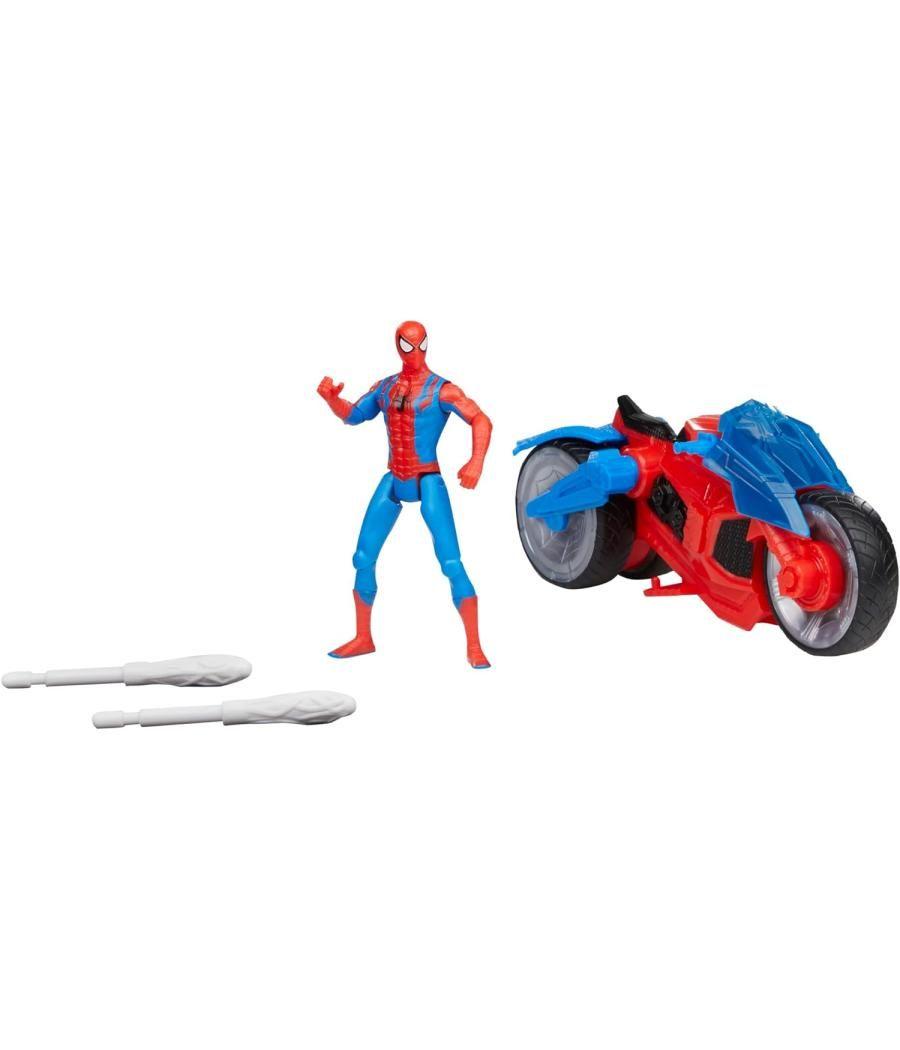 Figura hasbro marvel spider man moto arácnida