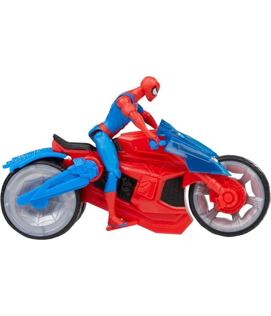 Figura hasbro marvel spider man moto arácnida