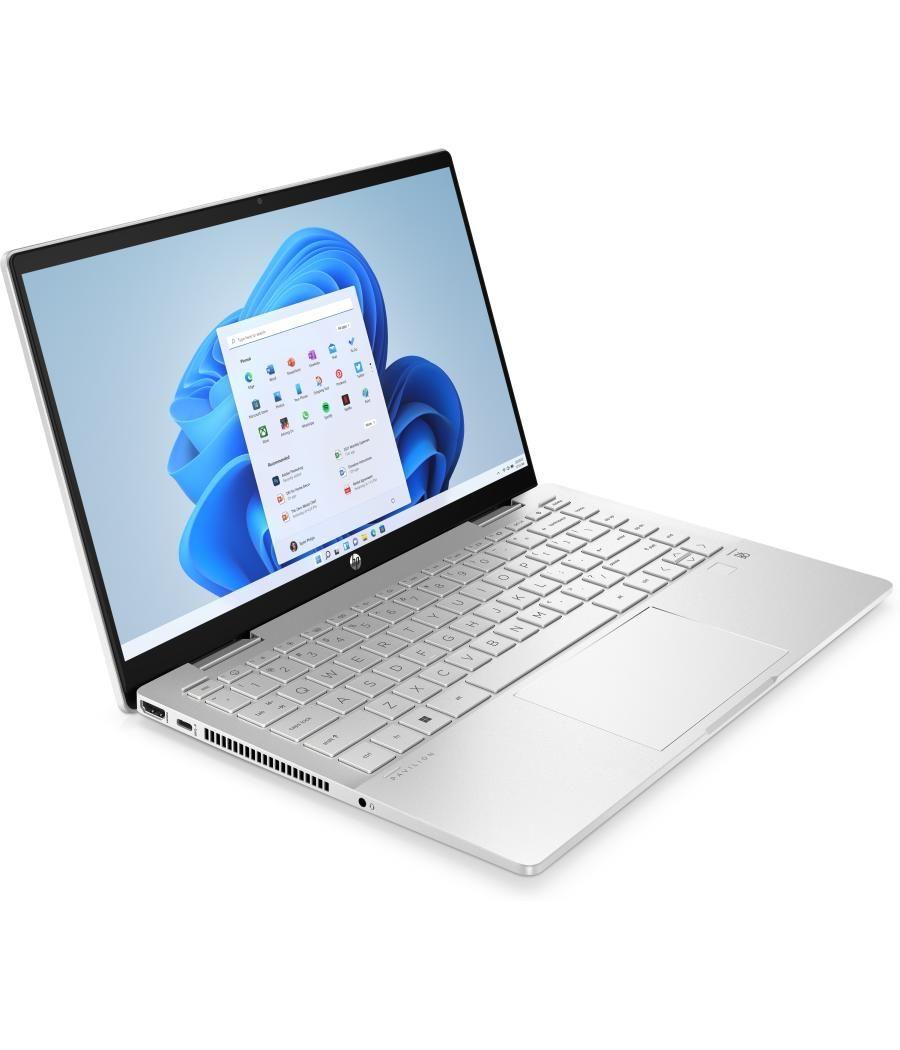 Portatil hp pavilion x360 14 - ek1033ns - i7 - 1355u - 14pulgadas - tactil - 16gb - ssd512gb - w11 - plata natural