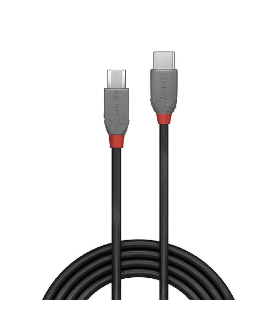 Lindy 36892 cable USB 2 m USB 2.0 USB C Micro-USB B Negro, Gris