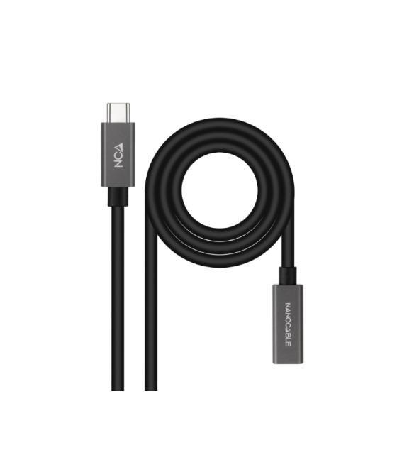 Cable usb-c 3.2 gen2x2 20gbps 3a 4k usb-c/m usb-c/h 1 m negro nanocable