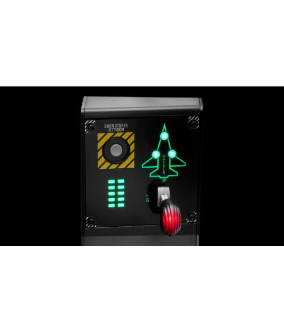 Thrustmaster viper panel negro usb joystick/palanca de control lateral + cuadrante de aceleración pc