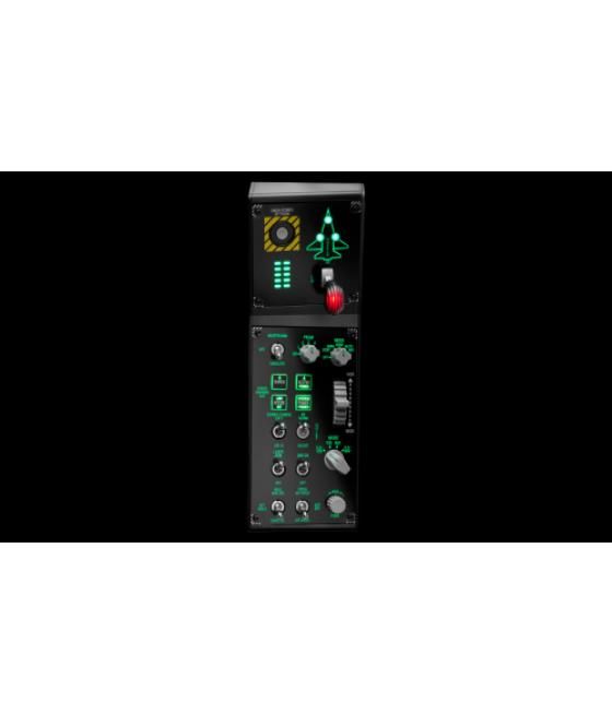 Thrustmaster viper panel negro usb joystick/palanca de control lateral + cuadrante de aceleración pc