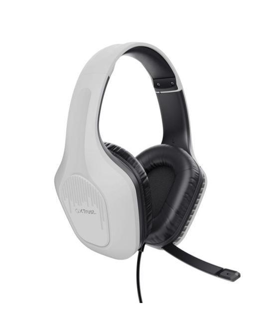 Auriculares gaming con micrófono trust gaming gxt 415 zirox/ jack 3.5/ blancos