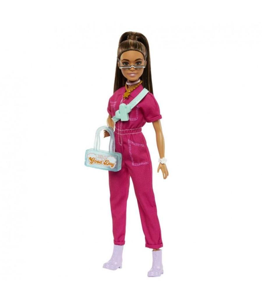 Muñeca barbie mattel mono rosa