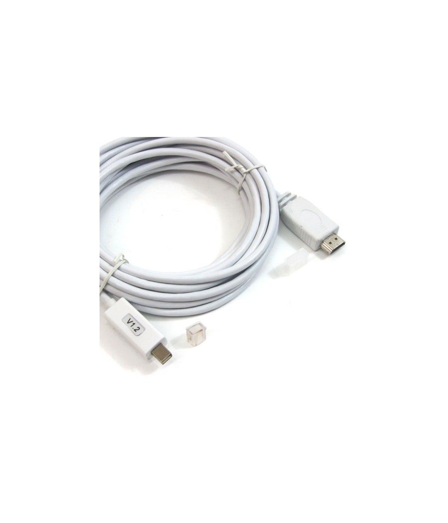 OEM - Cable Mini Displayport/M a HDMI/M - 5 metros - 1080p - Blanco - Imagen 1