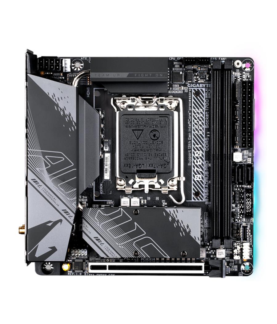 Placa base gigabyte b760i aorus pro 1700 mitx 2xddr5