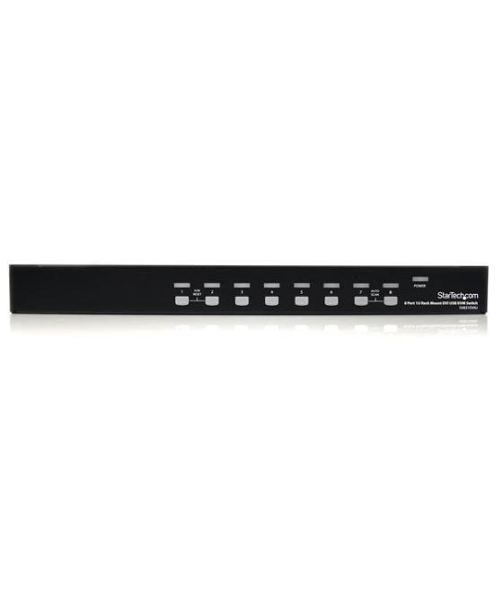 StarTech.com Conmutador Switch KVM 8 Puertos de Vídeo DVI USB 2.0 USB B - 1U Rack Estante