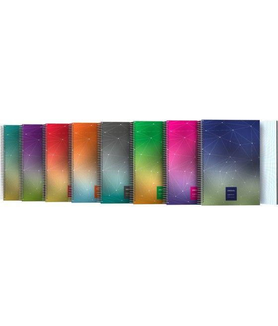 Grafoplás cuaderno folio tapa pp unequal metallic surtido