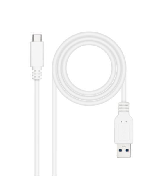 Cable usb 3.1 gen2 10gbps 3a usb-c/m-a/m blanco 2m