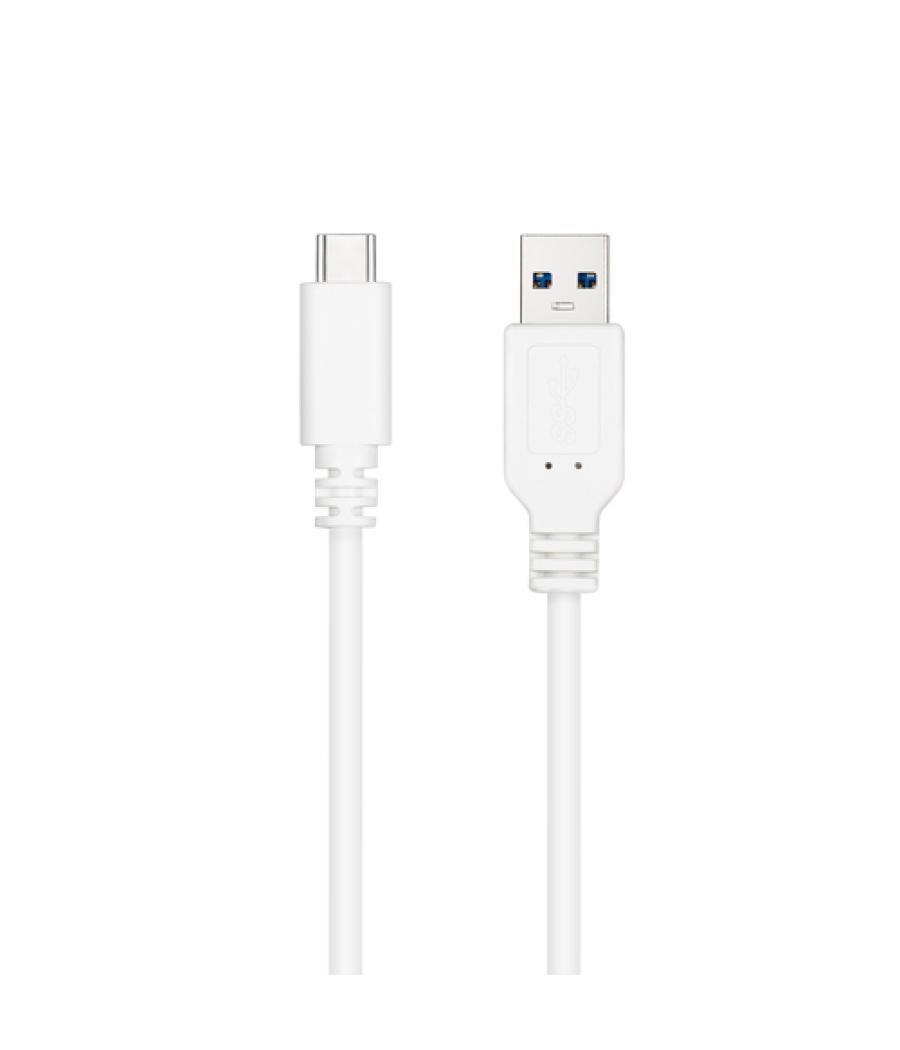 Cable usb 3.1 gen2 10gbps 3a usb-c/m-a/m blanco 2m