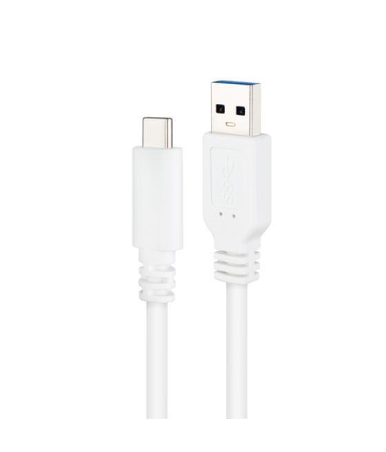 Cable usb 3.1 gen2 10gbps 3a usb-c/m-a/m blanco 2m