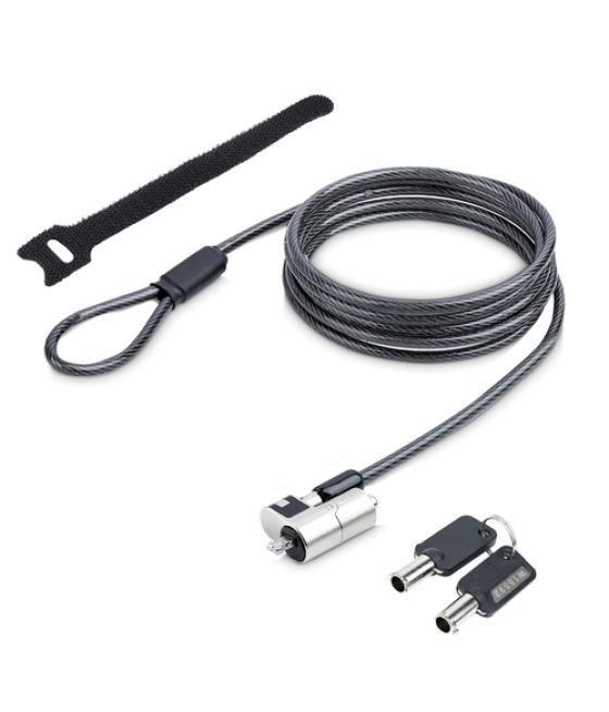 StarTech.com NANOK-LAPTOP-LOCK cable antirrobo Negro, Plata 2 m