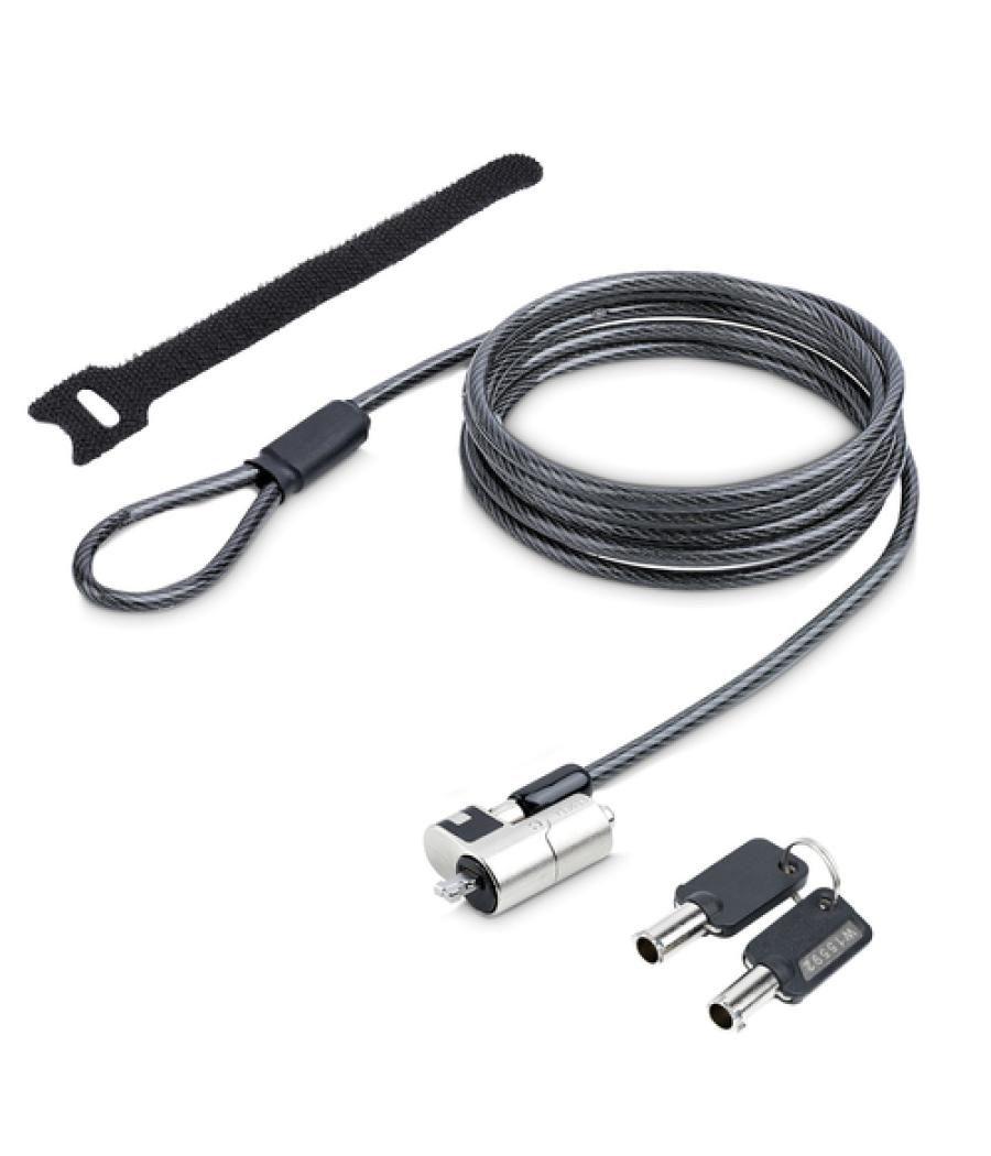 StarTech.com NANOK-LAPTOP-LOCK cable antirrobo Negro, Plata 2 m