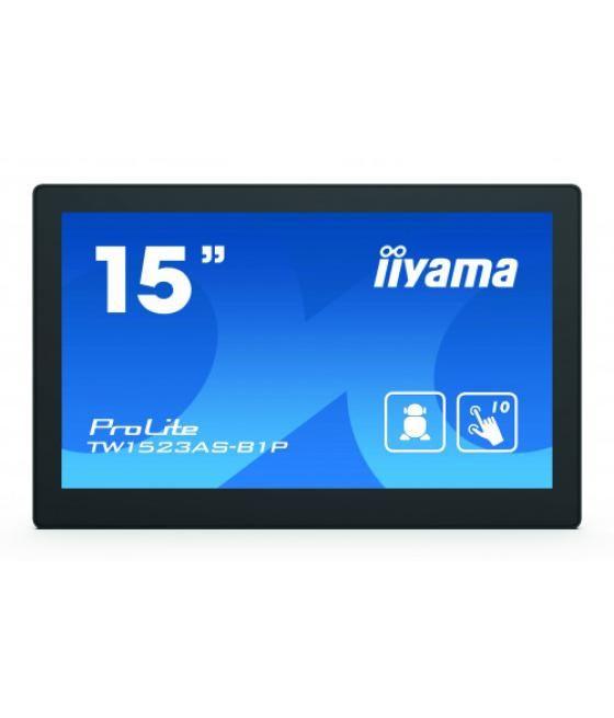 Panel pc iiyama 15.6" tactil 10p / android 8.1 / 1920x1080 / 385cd/ 1000:1/ poe / wifi / mm / bt 4.0 / micro-sd slot (tw1523ac-b