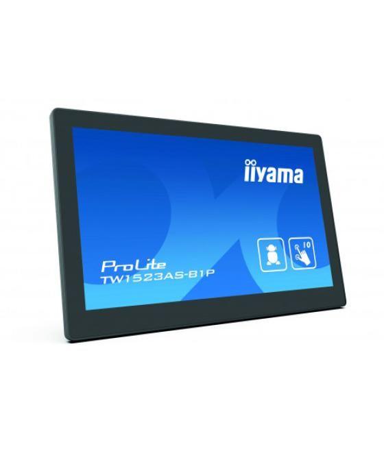 Panel pc iiyama 15.6" tactil 10p / android 8.1 / 1920x1080 / 385cd/ 1000:1/ poe / wifi / mm / bt 4.0 / micro-sd slot (tw1523ac-b