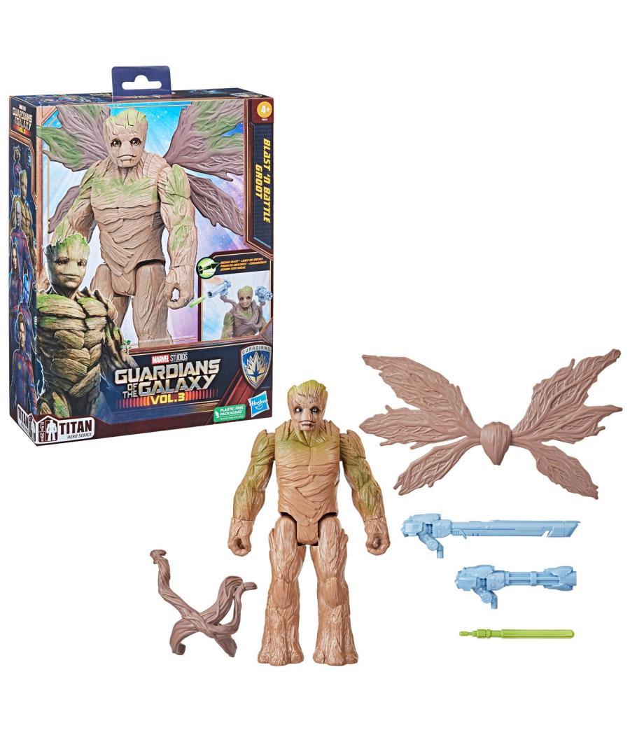 Figura hasbro marvel blast n' battle guardianes de la galaxia groot