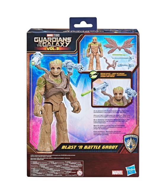 Figura hasbro marvel blast n' battle guardianes de la galaxia groot