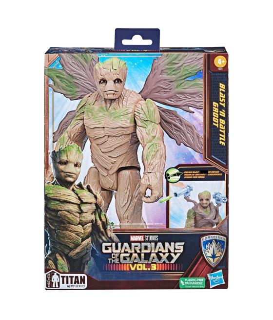 Figura hasbro marvel blast n' battle guardianes de la galaxia groot