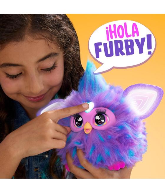 Juguete interactivo hasbro furby morado