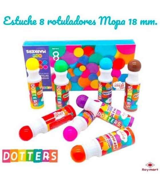 Roymart rotuladores de colores dotters mopa mi primer marker estuche 8 surtidos