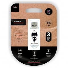 Pendrive 16GB Tech One Tech Be Super USB 2.0 - Imagen 1