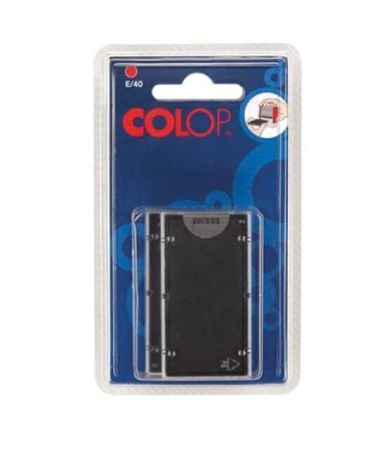 Colop almohadilla e/55 rojo blister -2u-